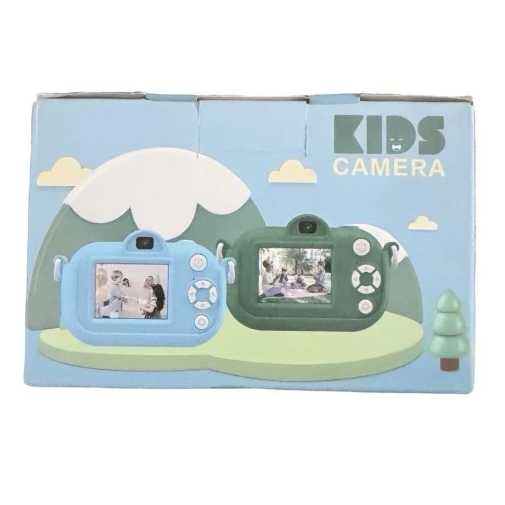Kids Digital Camera Dinosaur Toy – Green Silicone – New